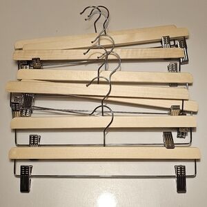 Set of 8 IKEA Wood Pants / Skirt / Clip Hangers